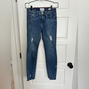 Women's Blue FRAME Distressed Jeans